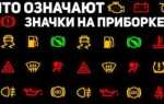 Обозначение значков на приборной панели автомобиля