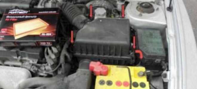 Воздушный фильтр на Hyundai Accent