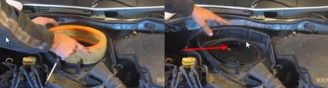 Воздушный фильтр Renault Logan