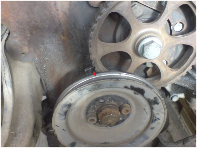 Совмещение меток коленвала