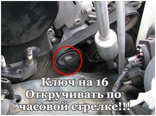 Снять шкивы помпы