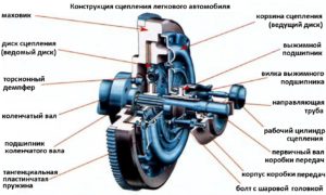 Сцепление легкового автомобиля